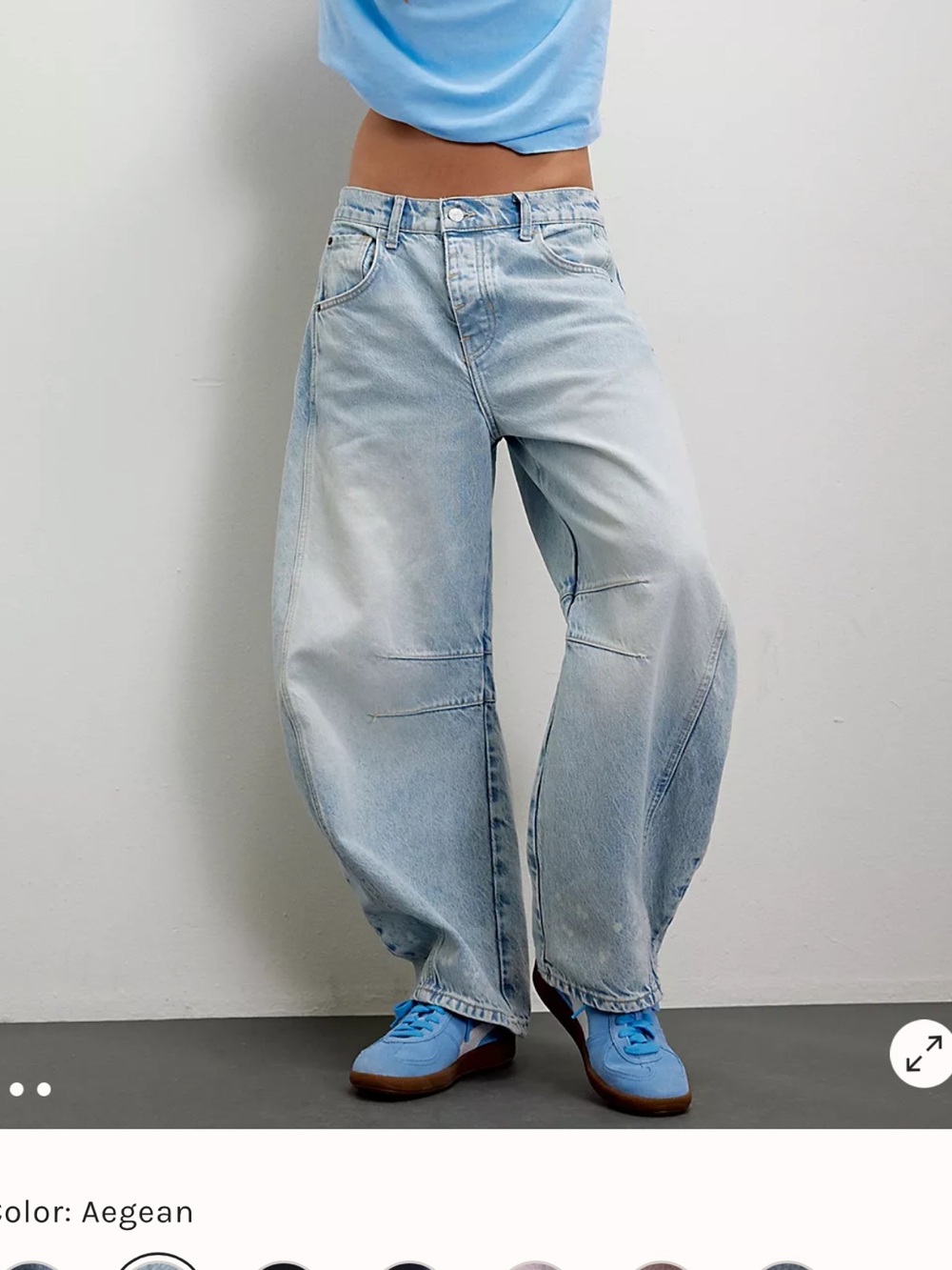 Free people barrel jeans, size 30
